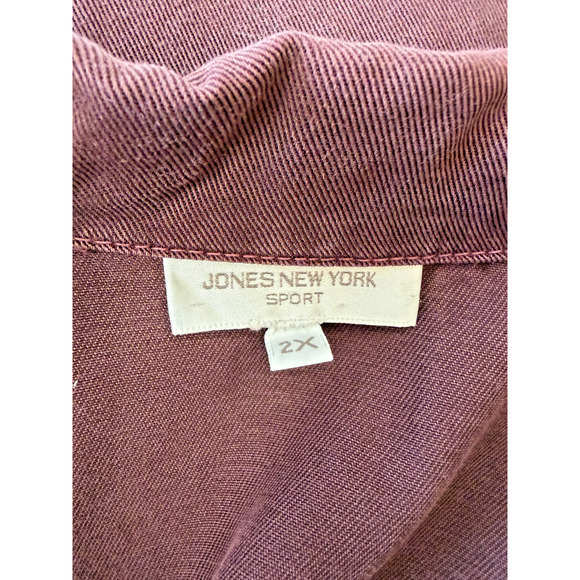 Vintage 90's Jones New York Sport Purple Button Up Dress Womens 2X #50180 USA - Picture 11 of 11